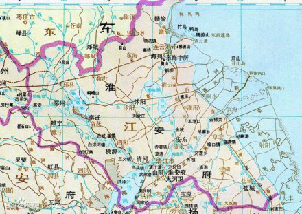 图为淮安府范围