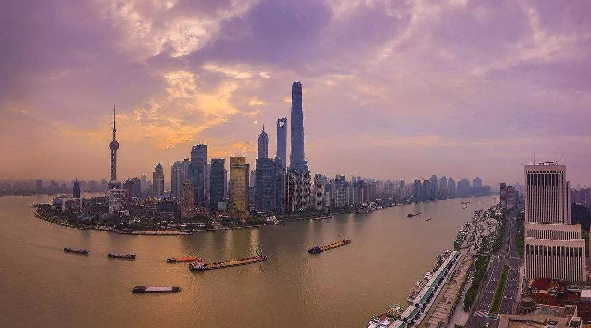 长江口南岸的上游市区