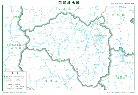 荥经县地图
