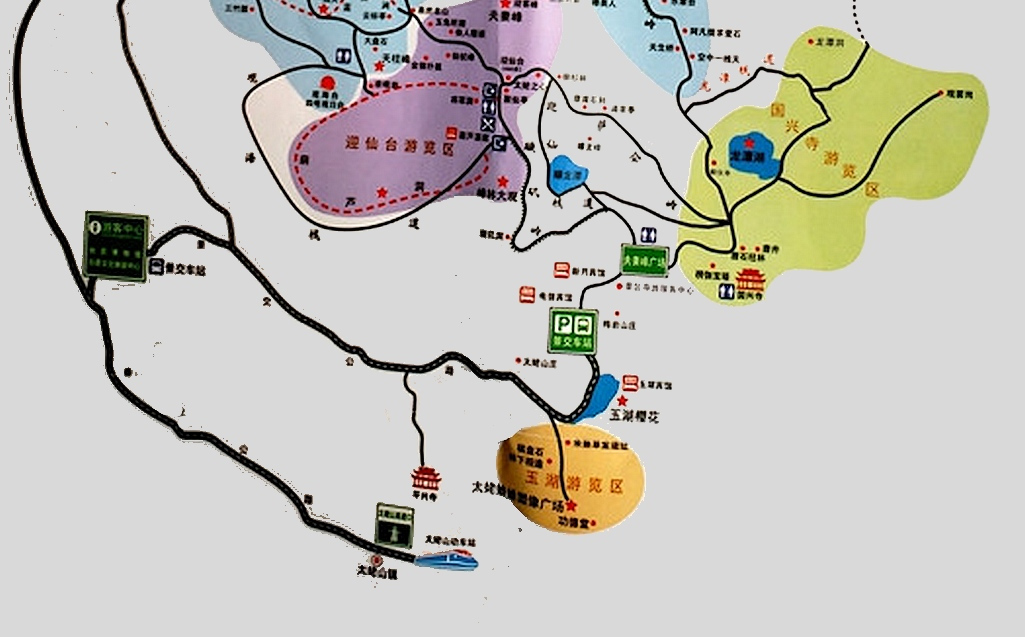 太姥山山岳景区景点分布