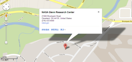 格伦研究中心位置地图