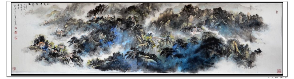 爱海老人 我惠远 作品