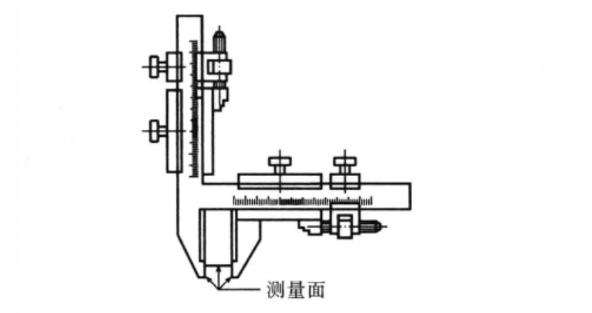 齿厚游标卡尺示意图