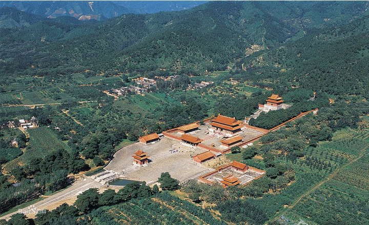 清孝陵全景图