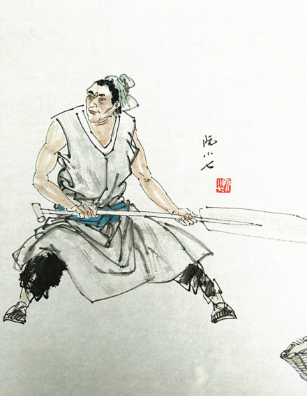 阮小七（刘志伟水浒长卷） 