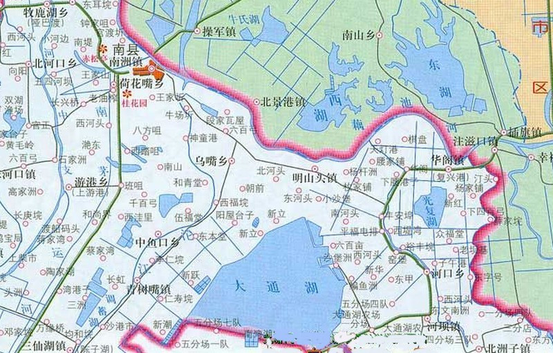大通湖地图