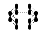 苯分子中p轨道的重叠