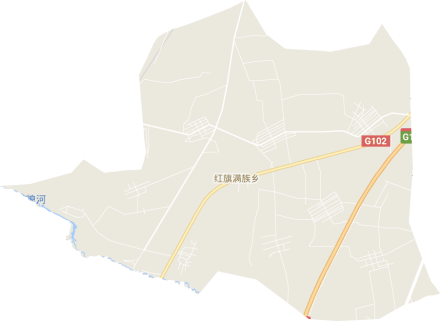 红旗满族乡电子地图