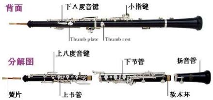 双簧管结构组成