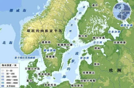斯卡格拉克海峡位置图