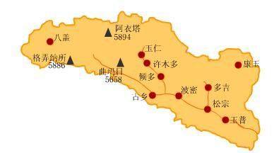 波密县地图