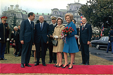 1970年与尼克松在白宫会面