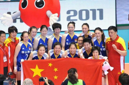 2011年女排世界杯上获得季军