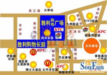 大连胜利购物广场示意图