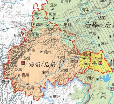 蜀地形势