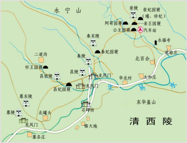 陵区布局图