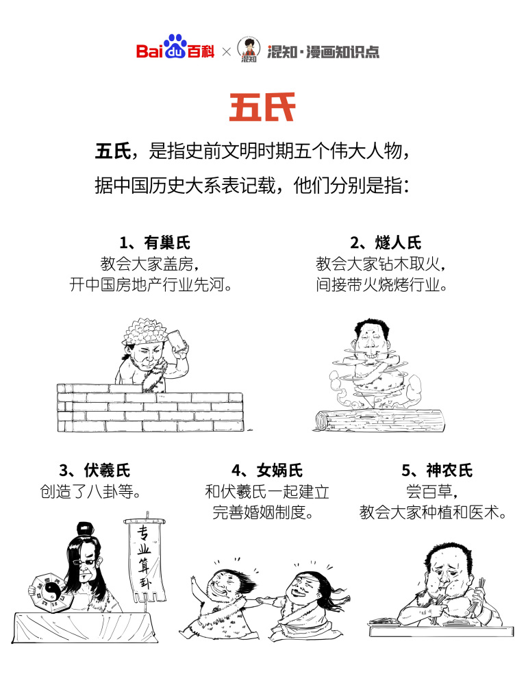 百科x混知：图解五氏