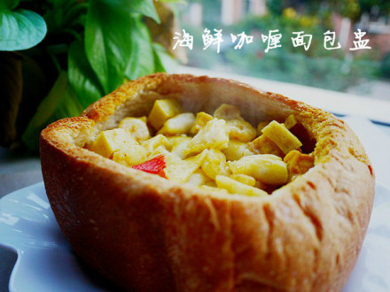 香辣咖喱面包