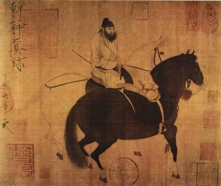 唐 韩干《牧马图》