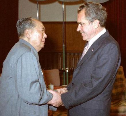 毛泽东与尼克松会面