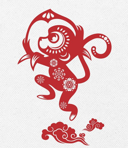 寿桃剪纸
