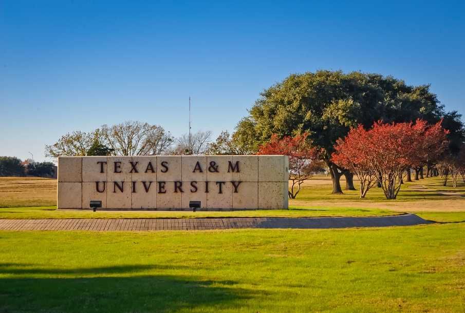 德州农工大学标牌