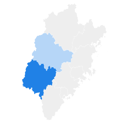 龙岩冠豸山机场服务范围所涉地市