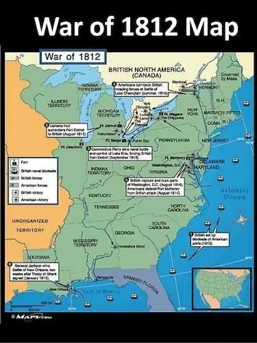 1812年战争时的美国版图