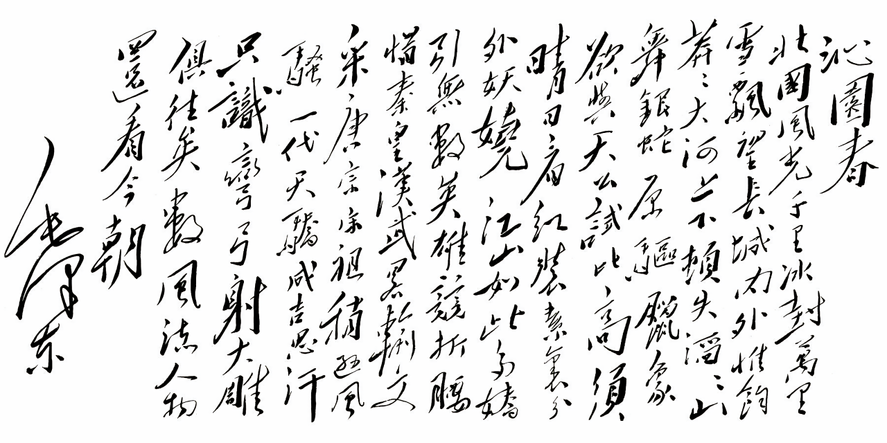 《沁园春·雪》书法作品