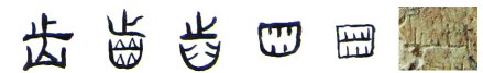 隶书-小篆-金文--甲骨文--骨刻文