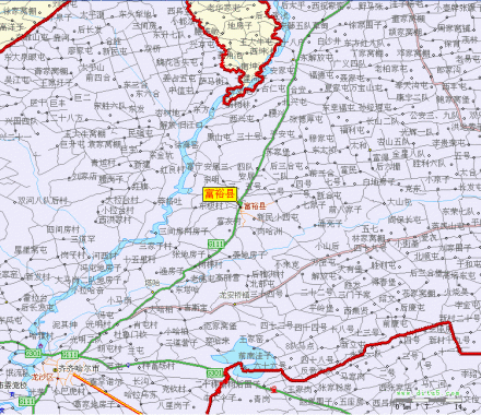 富裕县交通图 