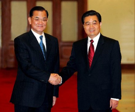 连战和胡锦涛