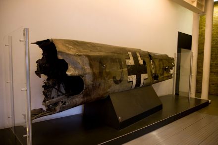 2008年展出的赫斯飞机的一段残骸