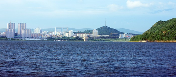 倭肯河在七台河市桃山湖一段