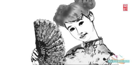 水墨人物画