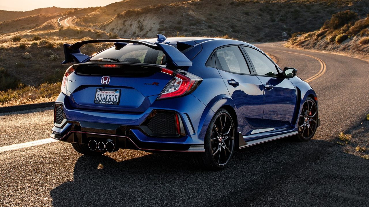 挂加利福利亚牌照的2018款十代思域Type-R