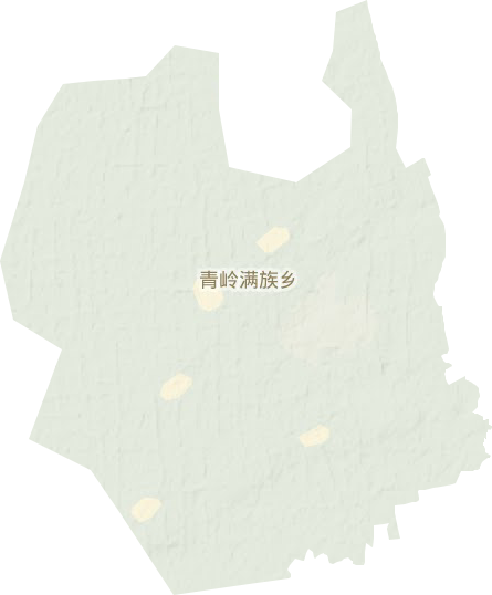 青岭满族乡地形图