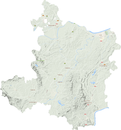 湘潭县地形图高清版大图