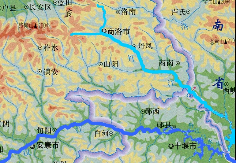 丹江的位置及流向范围