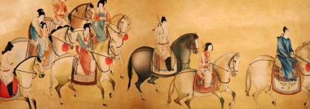 《虢国夫人游春图》，张萱
