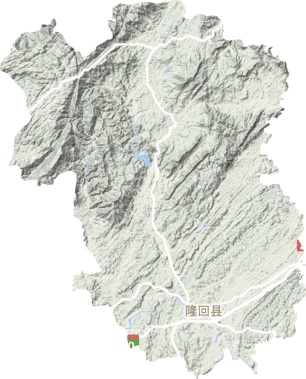 隆回县地形地貌图