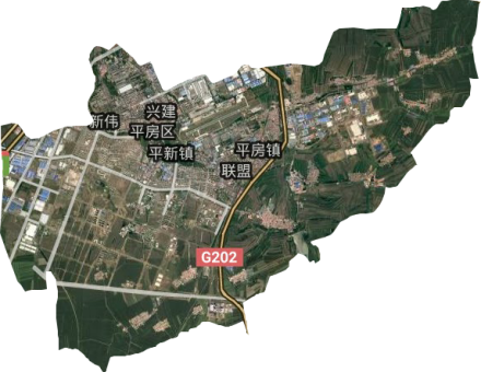 平房区卫星地图