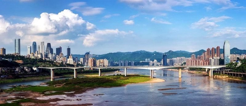 重庆长江大桥全景