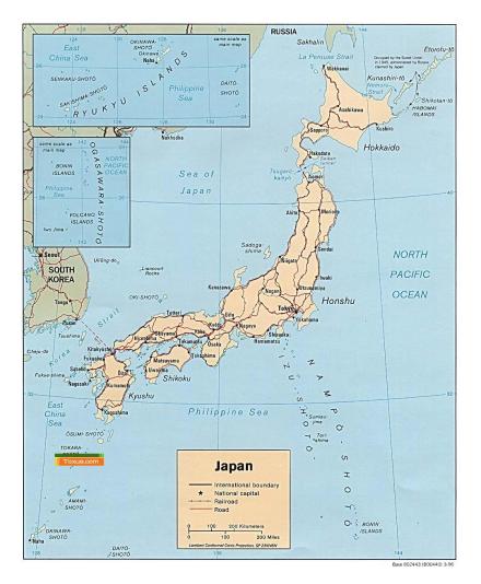 日本群岛版图