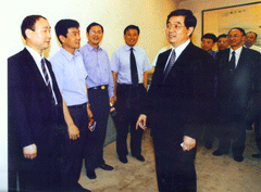 胡锦涛与北京银行领导们