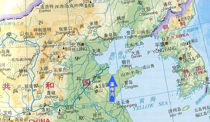 莱州湾的位置