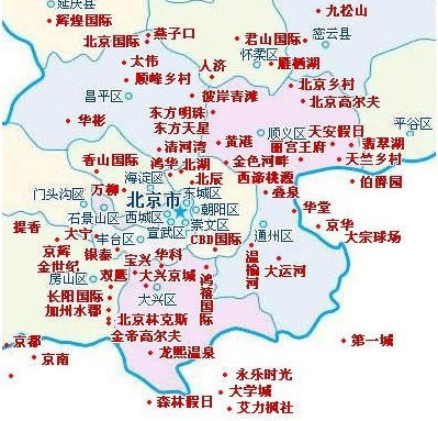 北京高尔夫俱乐部分布图 