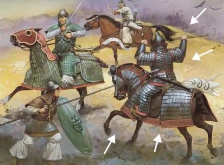 中国武士甲装