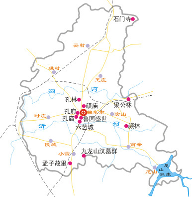 曲阜旅游图