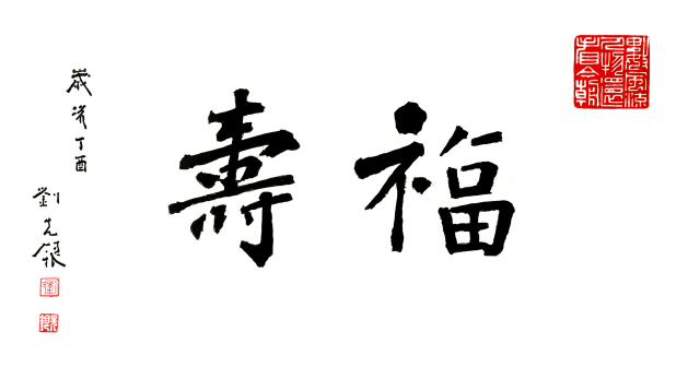 刘先银题写书名《福寿》